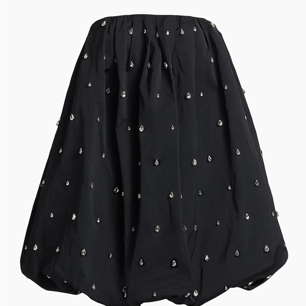 A.L.C. Black Mini Dress with Rhinestone Details